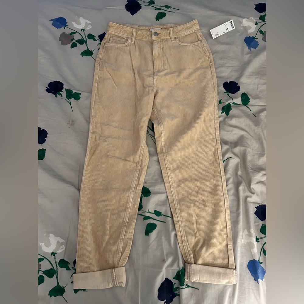 BDG beige high rise mom pants